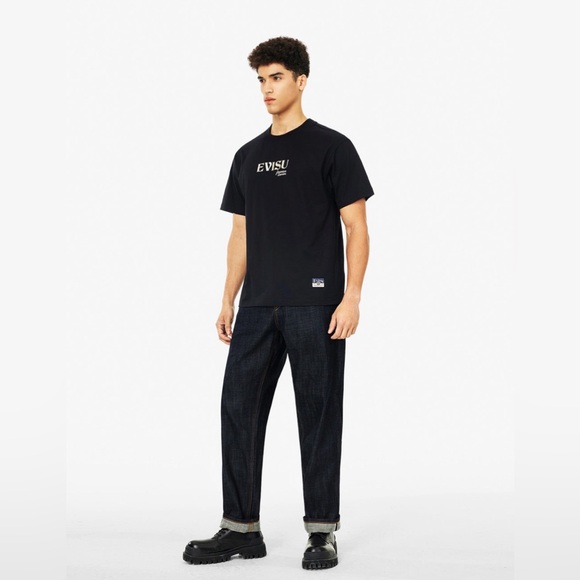 Evisu Brocade Selvedge Daicock Gold Embroidery Relax Denim Jeans NWT w Bag - Picture 7 of 16